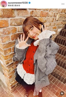 スザンヌさんのインスタグラム（＠suzanneeee1028）より