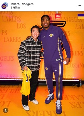 ロサンゼルス・レイカーズのインスタグラム（＠lakers）より