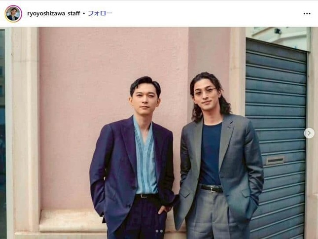 吉沢亮さんのインスタグラム（@ryoyoshizawa_staff）より