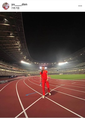 田中佑美選手のインスタグラム（＠yu____den）より