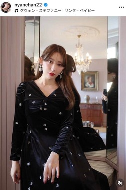 小嶋陽菜さんのインスタグラム（＠nyanchan22）より