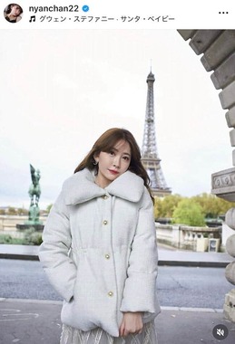 小嶋陽菜さんのインスタグラム（＠nyanchan22）より