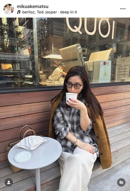 明松美玖さんのインスタグラム（＠mikuakematsu）より