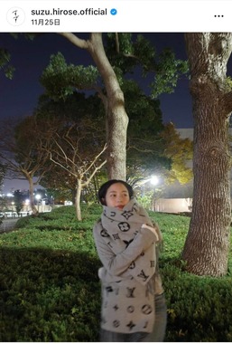 広瀬すずさんのインスタグラム（＠suzu.hirose.official）より