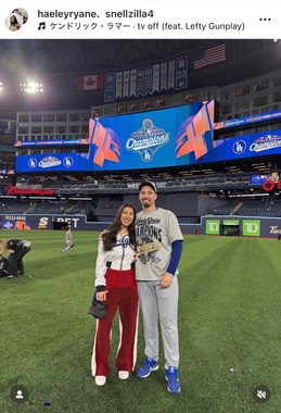 ブレイク・スネル投手のインスタグラム（＠snellzilla4）より