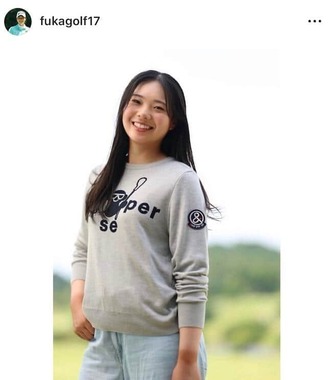 菅楓華さんのインスタグラム（＠fukagolf17）より