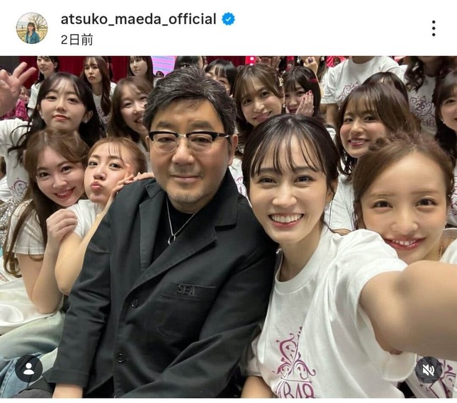 前田敦子さんのインスタグラム（＠atsuko_maeda_official）より