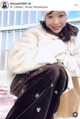 吉田知那美選手のインスタグラム（＠chinami1991）より