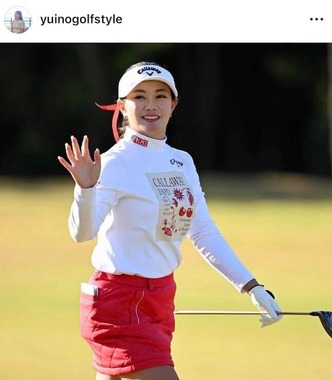 河本結選手のインスタグラム（＠yuinogolfstyle）より