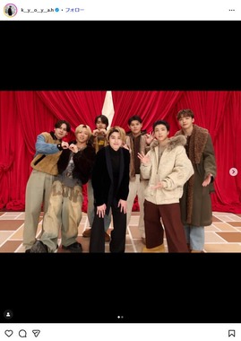 本田響矢さんのインスタグラム（＠k__y__o__y__a.h）より