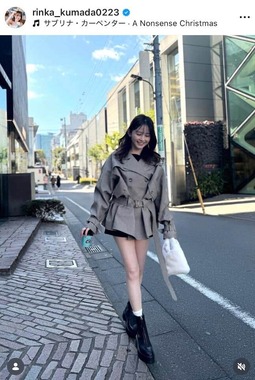 久間田琳加さんのインスタグラム（＠rinka_kumada0223）より