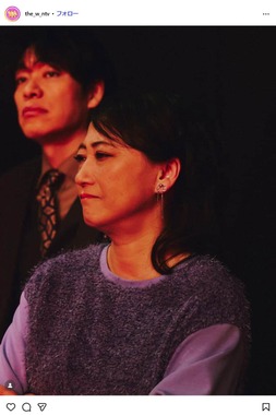 審査員を務めた友近さん。THE W公式インスタグラム（＠the_w_ntv）より