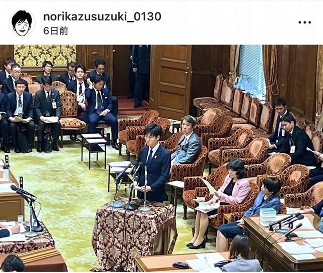 鈴木憲和農林水産大臣のインスタグラム（＠norikazusuzuki_0130）より