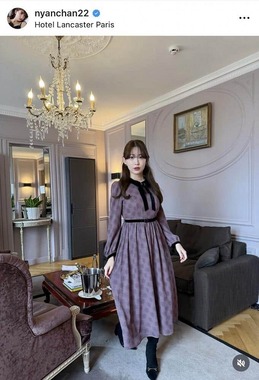 小嶋陽菜さんのインスタグラム（＠nyanchan22）より