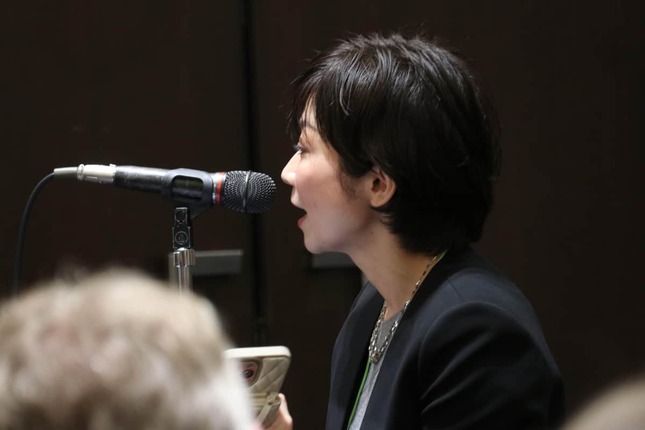 東京新聞の望月衣塑子記者（2025年2月20日撮影）