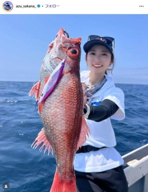 神野梓さんのインスタグラム（＠azu_sakana_）より