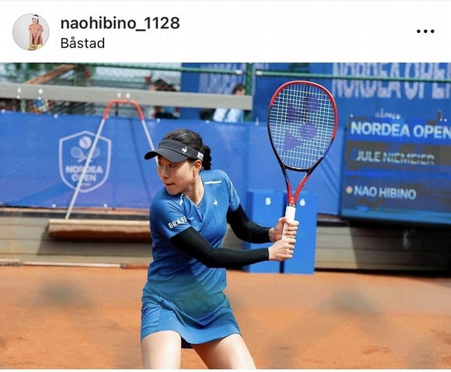 日比野菜緒選手のインスタグラム（＠naohibino_1128）より