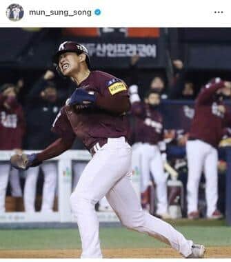 ソン・ソンムン選手（本人インスタグラムより）