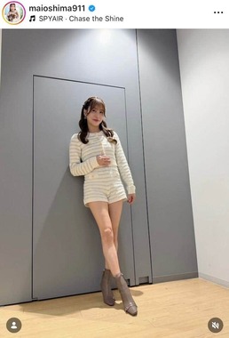 大島麻衣さんのインスタグラム（＠maioshima911）より
