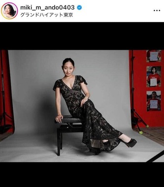 安藤美姫さんのインスタグラム（＠miki_m_ando0403）より
