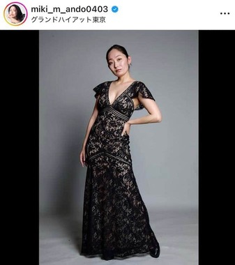 安藤美姫さんのインスタグラム（＠miki_m_ando0403）より