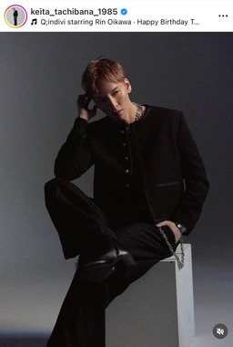 橘慶太さんのインスタグラム（＠keita_tachibana_1985）より