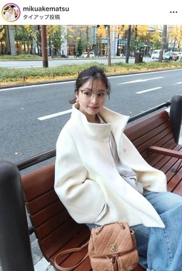 明松美玖さんのインスタグラム（＠mikuakematsu）より