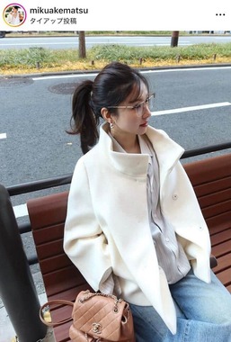 明松美玖さんのインスタグラム（＠mikuakematsu）より