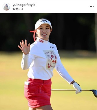 河本結さんのインスタグラム（＠yuinogolfstyle）より
