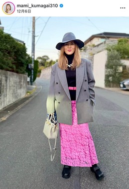熊谷真実さんのインスタグラム（＠mami_kumagai310）より