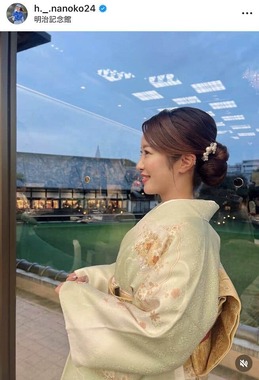 林菜乃子選手のインスタグラム（＠h._.nanoko24）より