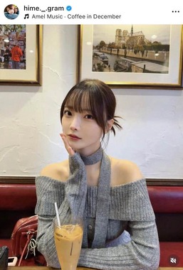 新谷姫加さんのインスタグラム（＠hime._.gram）より