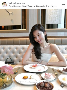 明松美玖さんのインスタグラム（＠mikuakematsu）より