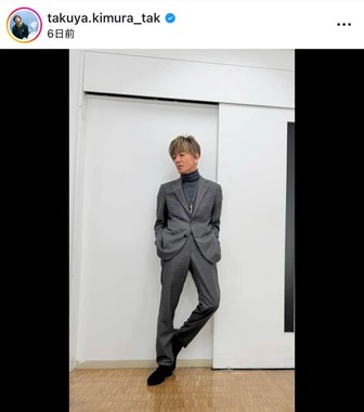 木村拓哉さんのインスタグラム（＠takuya.kimura_tak）より