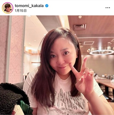 華原朋美さんのインスタグラム（＠tomomi_kakala）より