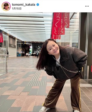 華原朋美さんのインスタグラム（＠tomomi_kakala）より