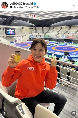 須崎優衣選手のインスタグラム（＠yui106301susaki）より