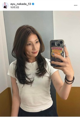 仲田歩夢さんのインスタグラム（＠ayu_nakada_13）より