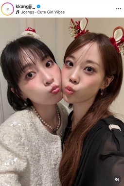 知英さんのインスタグラム（＠kkangjji_）より