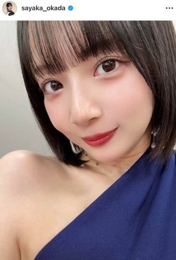 岡田紗佳さんのインスタグラム（＠sayaka_okada）より