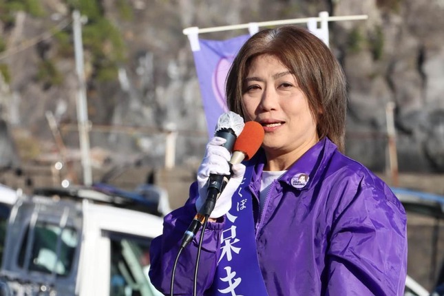 出直し選となった伊東市長選挙に出馬するも落選した、田久保真紀氏