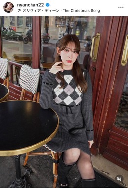 小嶋陽菜さんのインスタグラム（＠nyanchan22）より