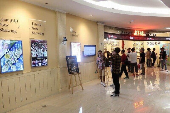 インドネシア・ジャカルタの商業施設にあるJKT48劇場（2019年11月撮影）
