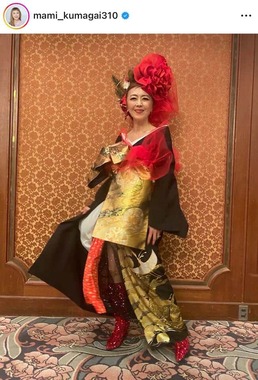 熊谷真実さんのインスタグラム（＠mami_kumagai310）より