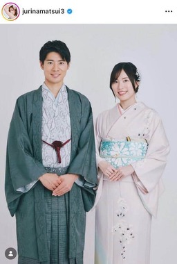 松井珠理奈さんのインスタグラム（＠jurinamatsui3）より