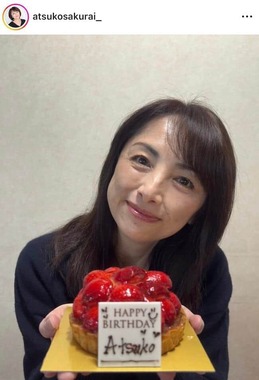 櫻井淳子さんのインスタグラム（＠atsukosakurai_）より
