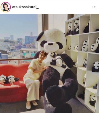 櫻井淳子さんのインスタグラム（＠atsukosakurai_）より