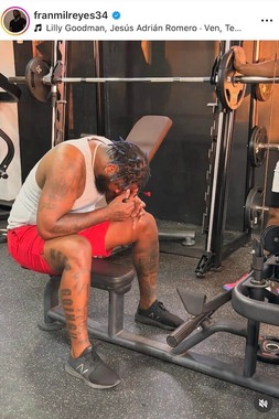 フランミル・レイエス選手のインスタグラム（＠franmilreyes34）より