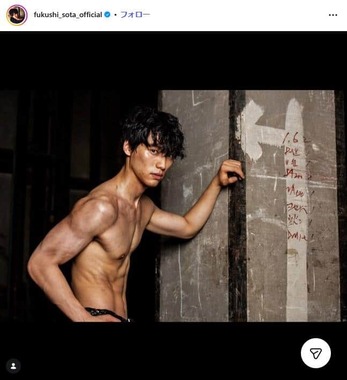 福士蒼汰さんのインスタグラム（@fukushi_sota_official）より