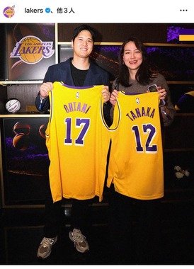 大谷夫妻（大谷のインスタグラムより）